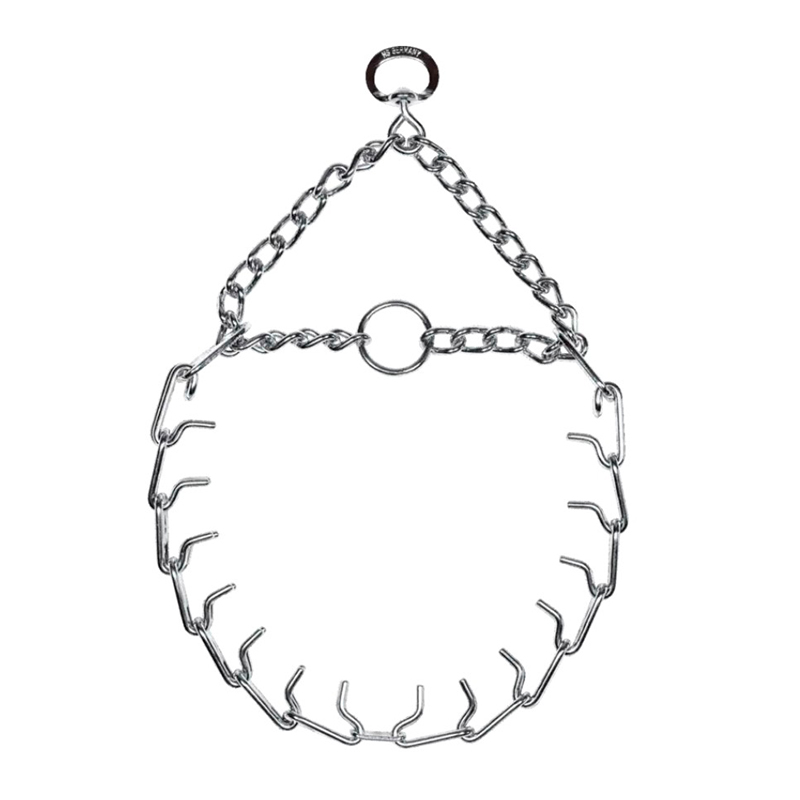 ULTRA-PLUS Chrome Plated Prong Collar with Center-Plate, Assembly Chain, Swivel (3.0 mm x 20 in / 50 cm) Herm Sprenger (image for) ULTRA-PLUS Chrome Plated Prong Collar with Center-Plate, Assembly Chain, Swivel (3.0 mm x 20 in / 50 cm) Herm Sprenger
